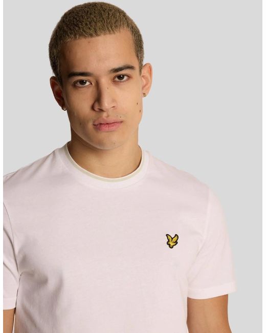 Lyle & Scott White Tipped T-Shirt for men