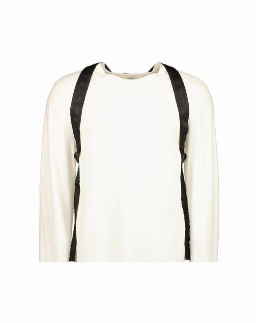 C P Company Black Chrome-R Logo Backpack for men