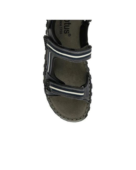 Lotus Black Gus Sandals for men