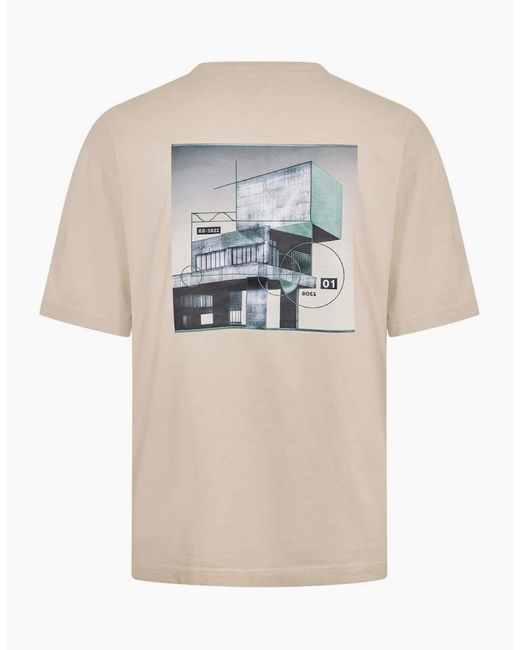 Boss Natural Boss Te Brutalism T-Shirt 070 Open for men