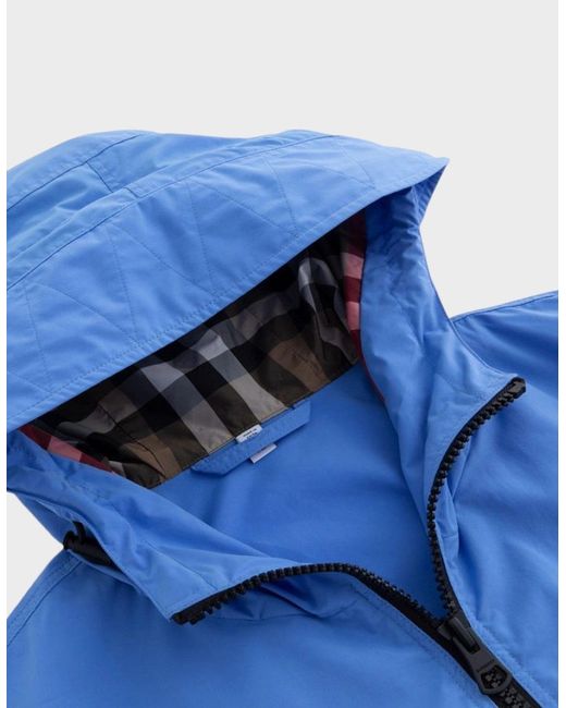 Burberry Blue Birley Long Jacket