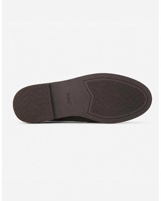 TOMS Black Marie Loafer Shoes Dark