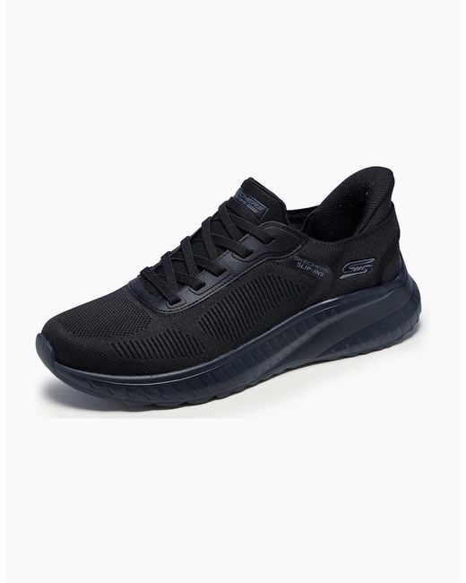 Skechers Blue Bobs Sport Squad Chaos Solid Step Sole Trainers for men