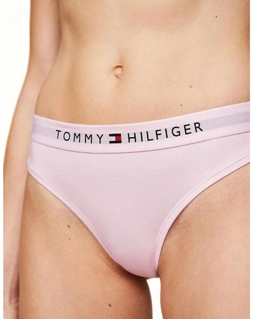 Tommy Hilfiger Pink Th Original Thong, Light