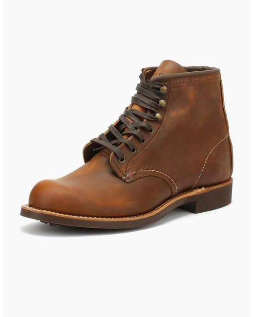 Red Wing Brown Blacksmith Copper Boots for men