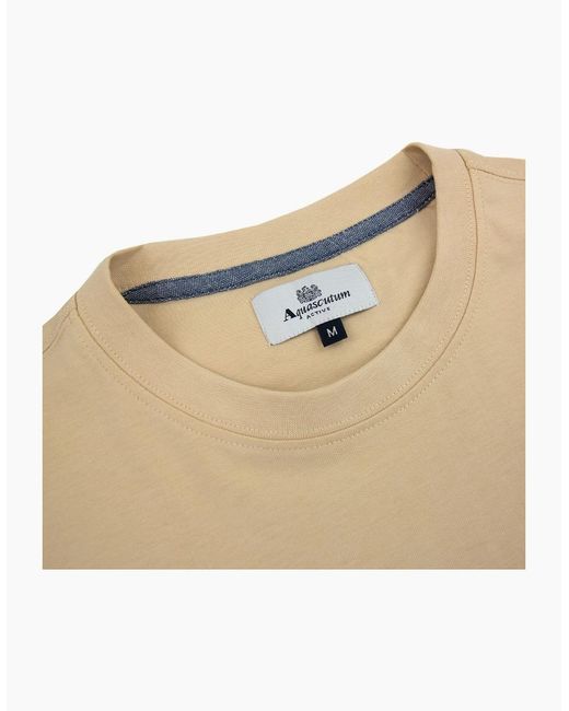 Aquascutum Natural Active Club Check Pocket T Shirt 03 for men