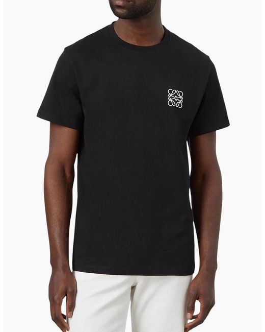 Loewe Black Anagram Logo T Shirt for men