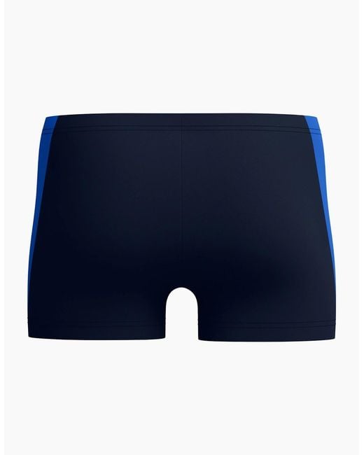 Speedo Blue Splice Solid Swim Shorts for men
