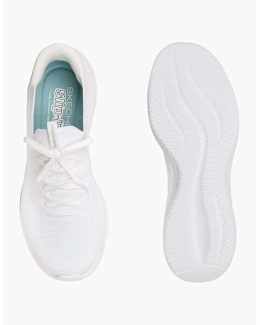 Skechers White Slip