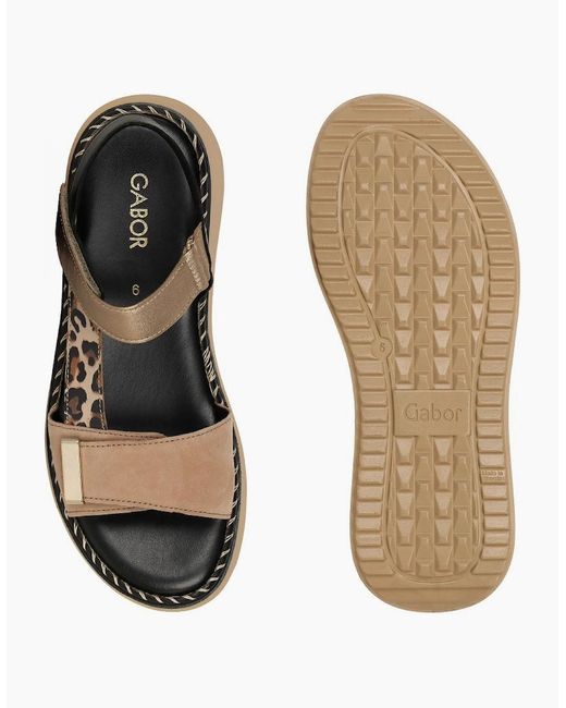 Gabor Brown Foam Sandals