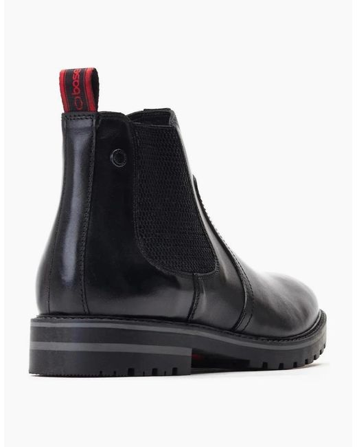 Base London Black London Cutler Washed Chelsea Boot for men