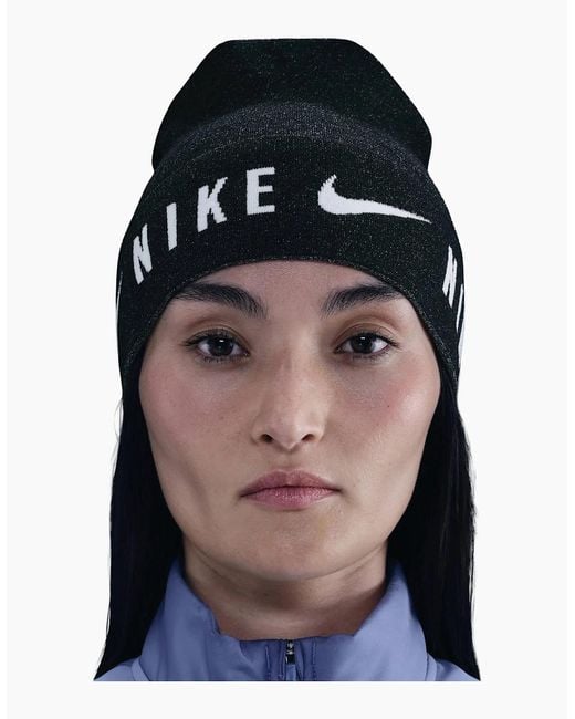 Nike Black U Knitted Dri-Fit Cuffed Beanie for men