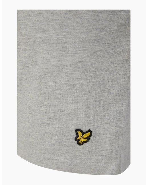 Lyle & Scott White Charlie T-Shirt & Shorts Lounge Set, Marl for men