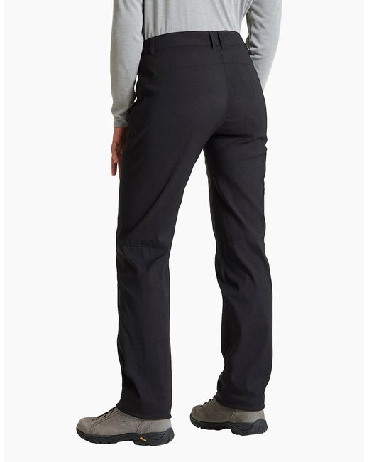 Craghoppers Black Ladies Expert Kiwi Pro Stretch Hiking Trousers