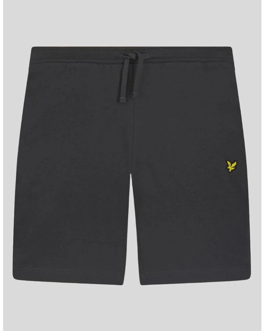 Lyle & Scott Gray Cotton Sweat Short for men