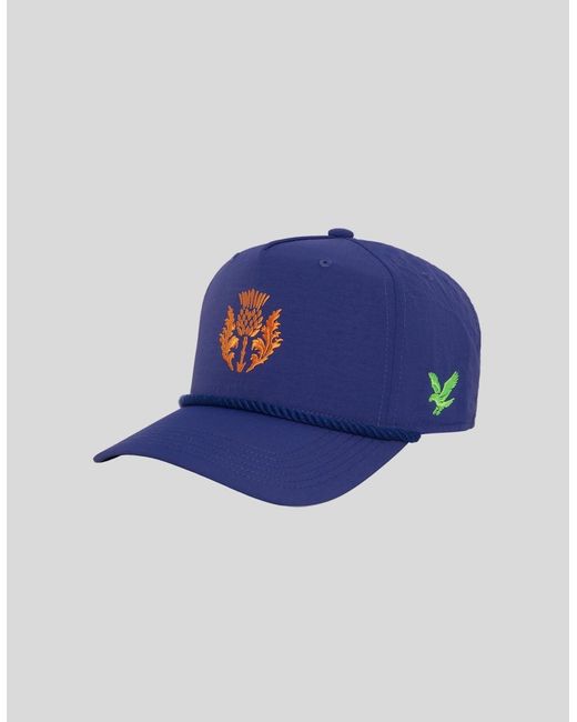 Lyle & Scott Blue 6 Panel Rope Cap for men