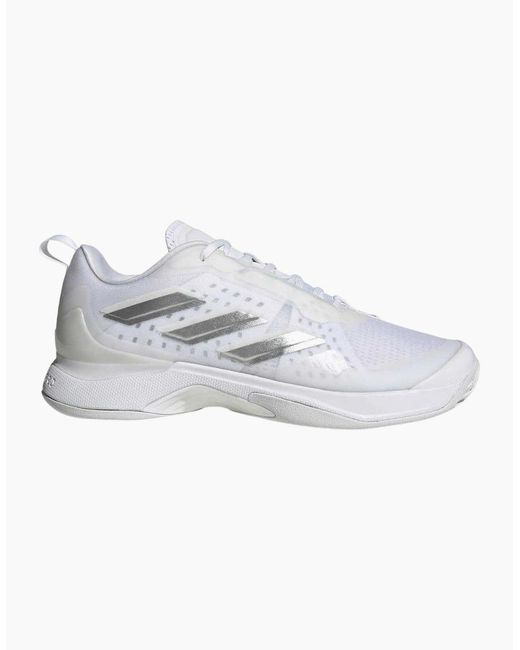 Adidas White Ladies Avacourt Tennis Shoes