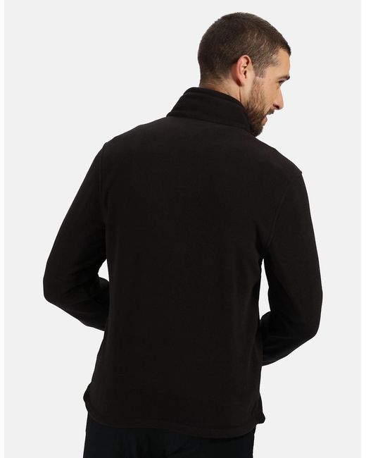 Regatta Black Professional Plain Micro Fleece Full Zip Jacket (Layer Lite) for men