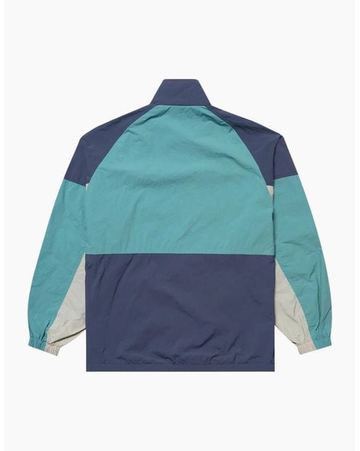 Parlez Blue Rail Leaf Track Jacket for men