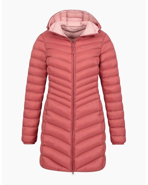 Mountain Warehouse Red Ladies Florence Long Padded Jacket