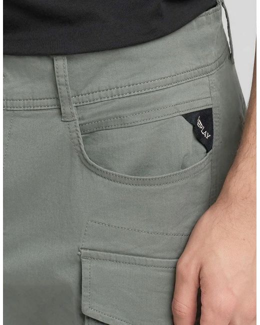 Replay Gray Joe Cargo Pants for men