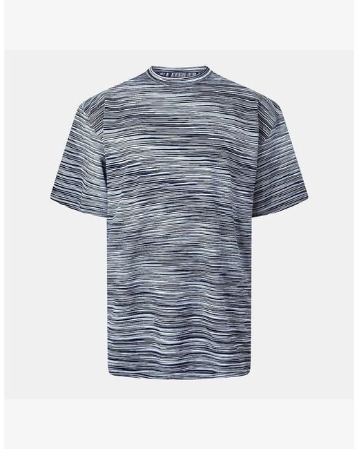 Missoni Blue Short Sleeved T-Shirt for men