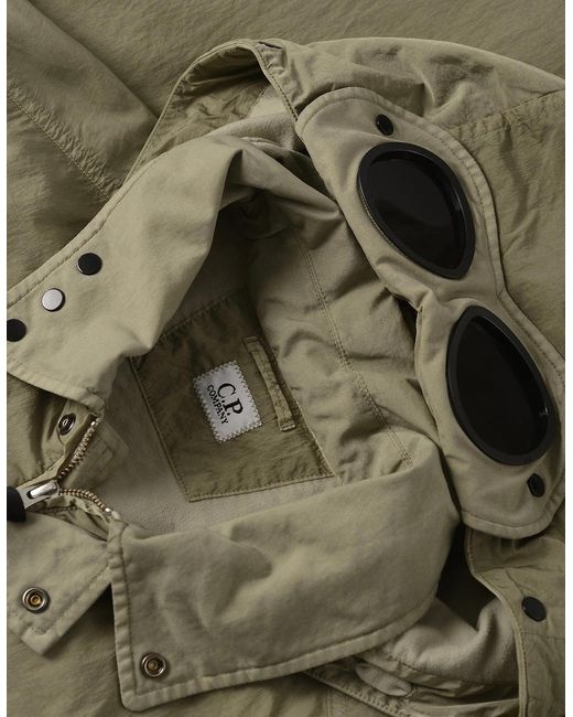 C P Company Green Heavy Chrome-R Goggle Jacket for men
