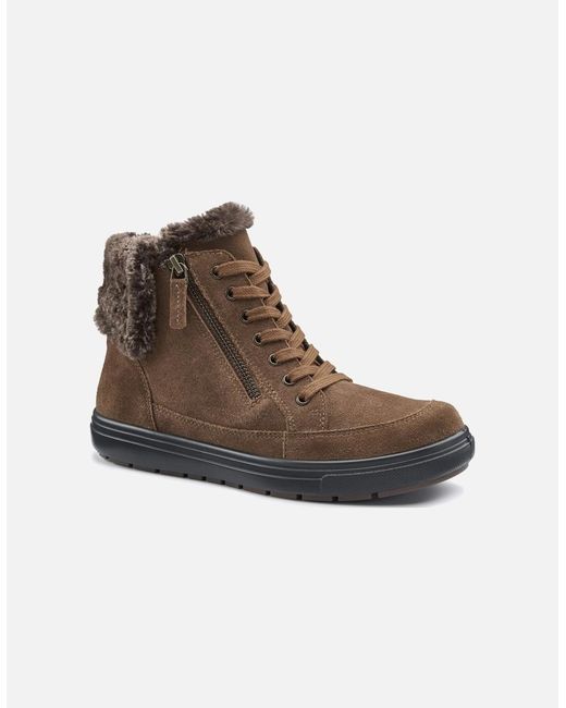 Hotter Brown Rapid Iii Ankle Boots
