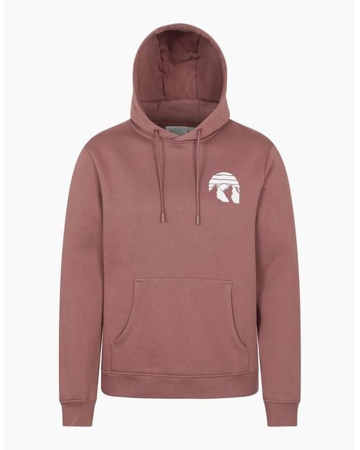 Mountain Warehouse Red Mountain Badge Hoodie for men