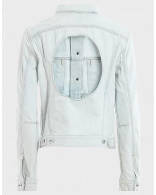 Off-White c/o Virgil Abloh Blue Open Back Denim Jacket Light