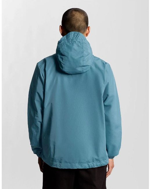 Lyle & Scott Blue Through Hooded Jacket for men