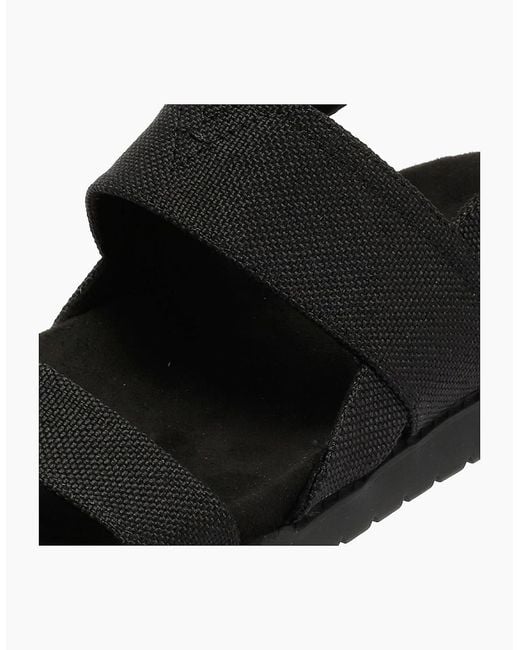 TOMS Black Marin Slingback Canvas Sandals