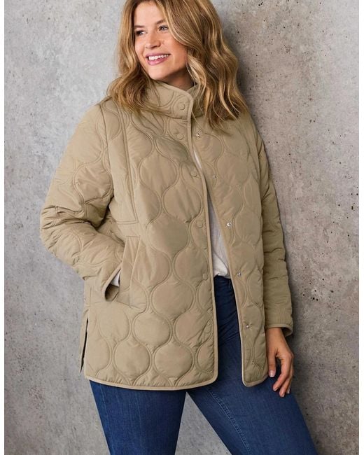 Live Unlimited London Blue Stone Quilted Jacket