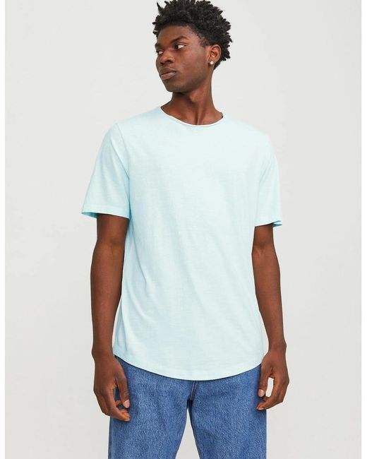 Jack & Jones White Crew Neck Regular Fit T-Shirt for men