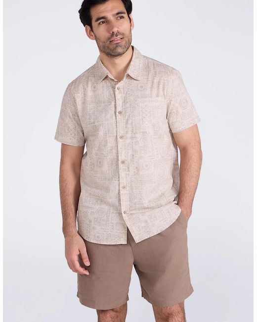 Mountain Warehouse Pink Preston Illustration Shirt for men