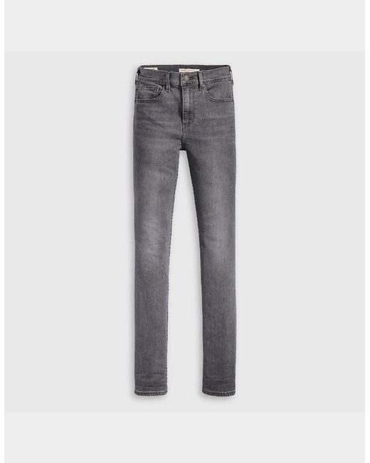 Levi's Gray Levi's High Rise Straight Leg Jeans