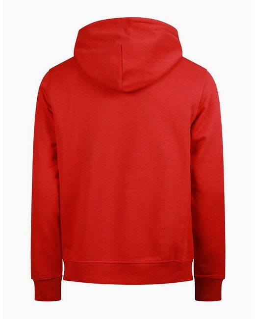 DIESEL Red Over The Head Hoodie for men