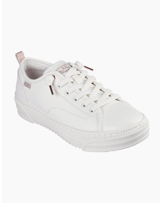 Skechers White Bobscopa
