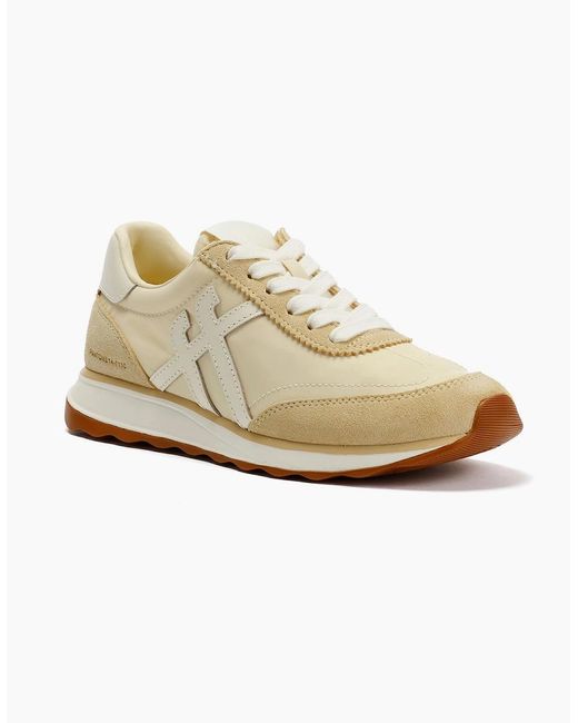 Fitflop White Retro-Q X Pantone Suede Trainers