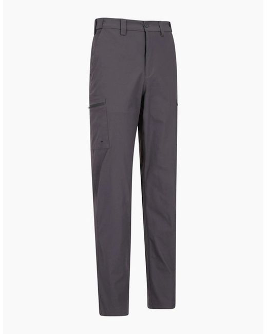 Mountain Warehouse Gray Trek Stretch Cargo Trousers for men