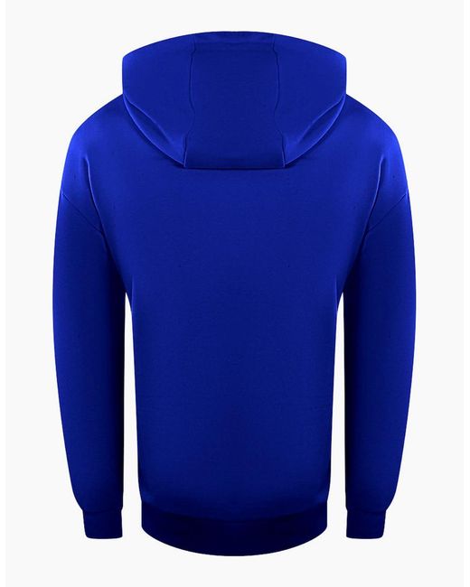 Iceberg Blue Ice Bold Blocked Logo Hoodie for men