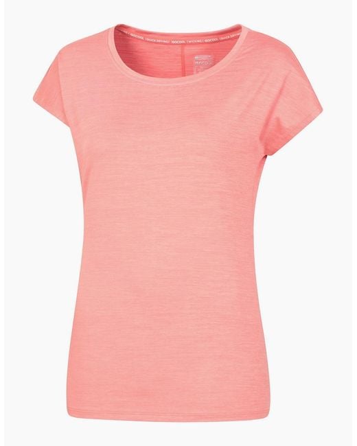 Mountain Warehouse Pink Ladies Panna Ii Uv Protection Loose T-Shirt