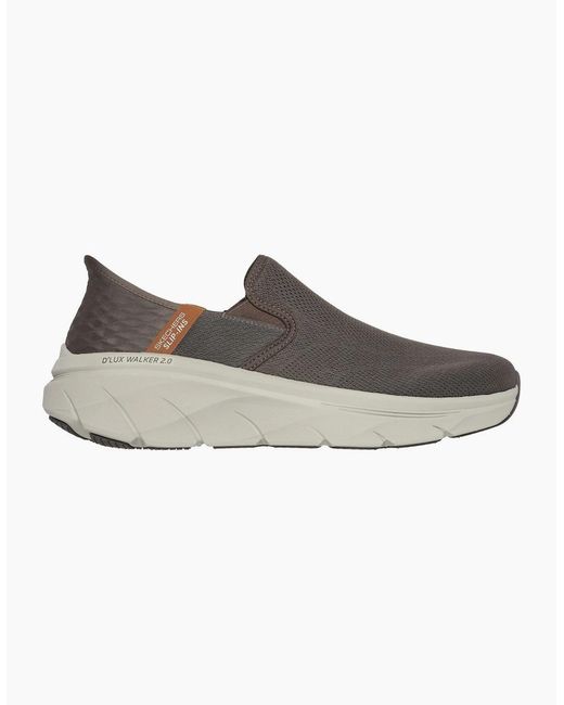 Skechers Brown D'Lux Walker 2.0 Trainers for men
