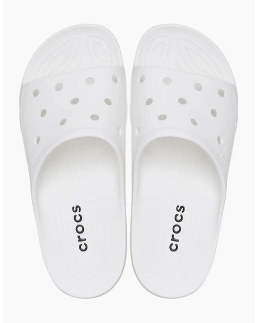 CROCSTM White Saturday Slide Sandals