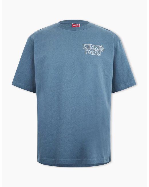 KENZO Blue Light Constellation Embellished T-Shirt for men