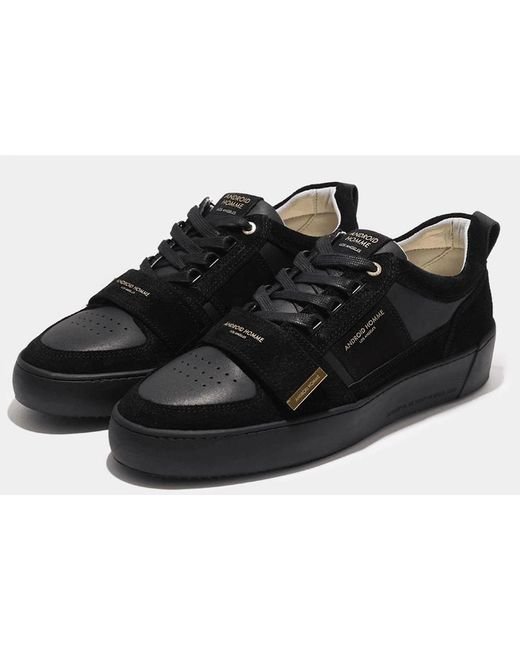 Android Homme Black Point Dume Strap Jumbo Stingray Suede & Hardware Trainer for men