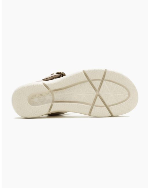Hush Puppies White Uplift Quarter Strap Sandals