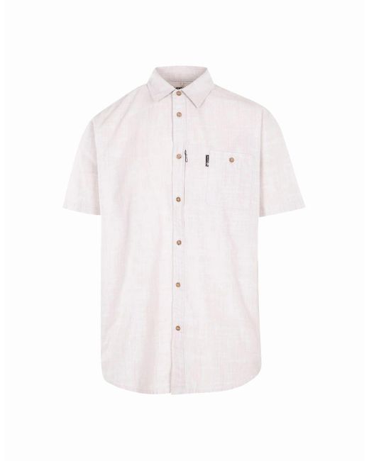 Trespass White Basham Woven Shirt for men