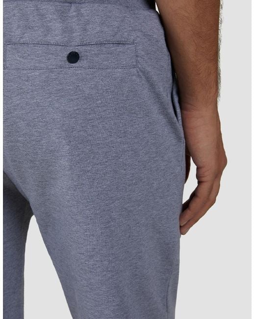 Paul & Shark Blue Shark Badge Stretch Fleece Cotton Bermuda Shorts for men