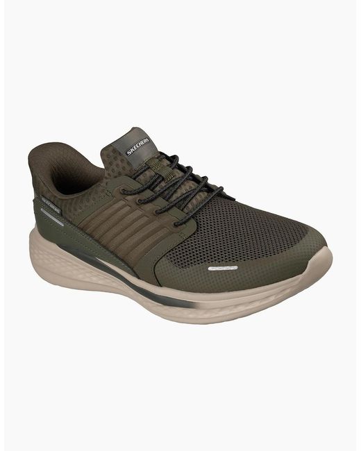Skechers Brown Slade Luther Synthetic Mesh Trainers for men